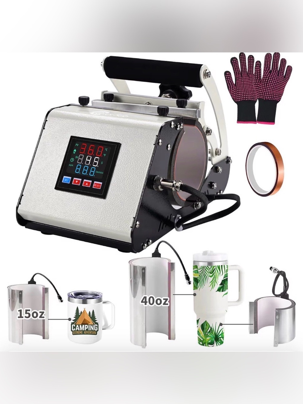 ColorSub 3 in 1 40 OZ Tumbler Heat Press Machine